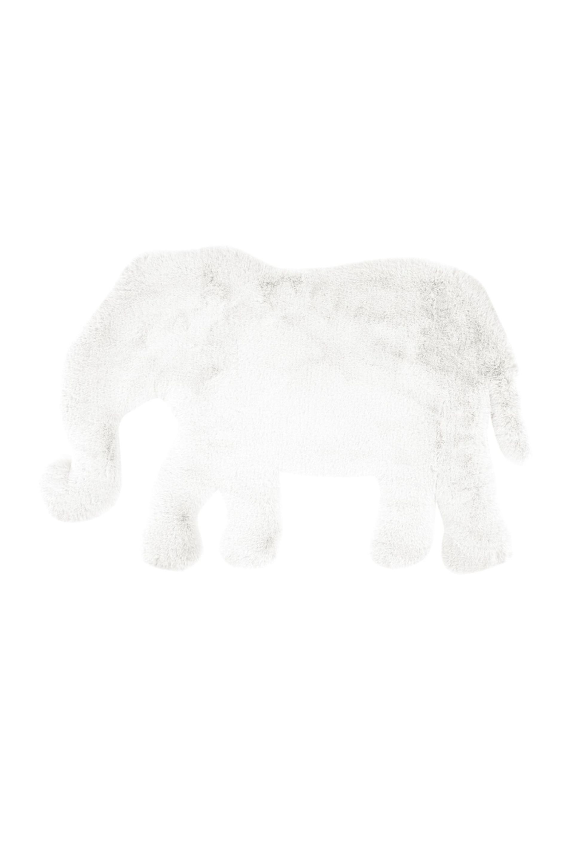 Teppich Lovely Kids 125-Elephant Weiß 60 cm x 90 cm