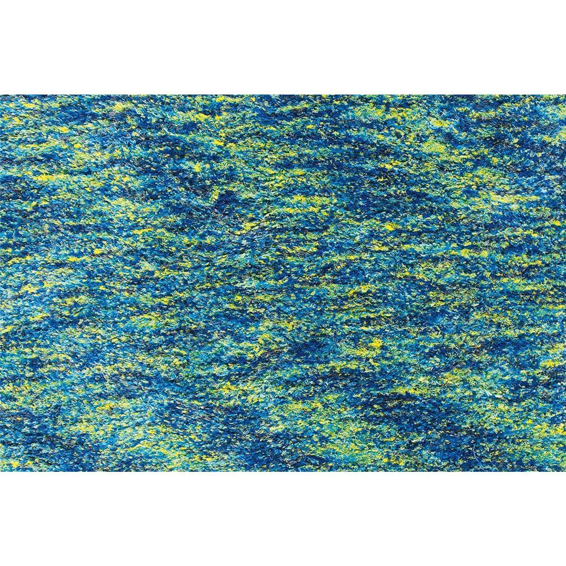 Teppich Mona 8043 Blau / Grün 60 cm x 110 cm