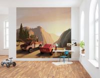 Vlies Fototapete - Cars Sundown - Größe 300 x 280 cm