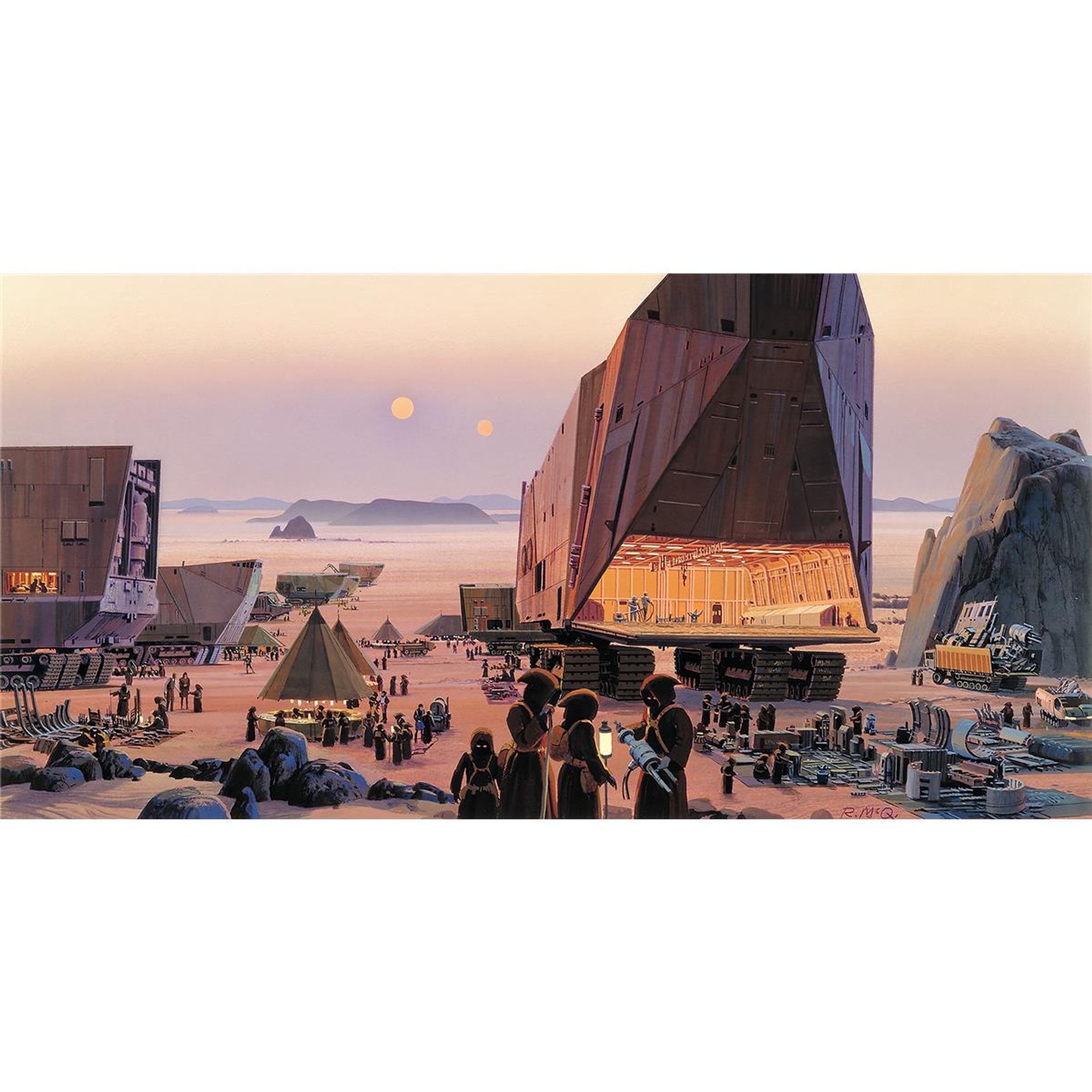 Vlies Fototapete - Star Wars Classic RMQ Java Market - Größe 500 x 250 cm