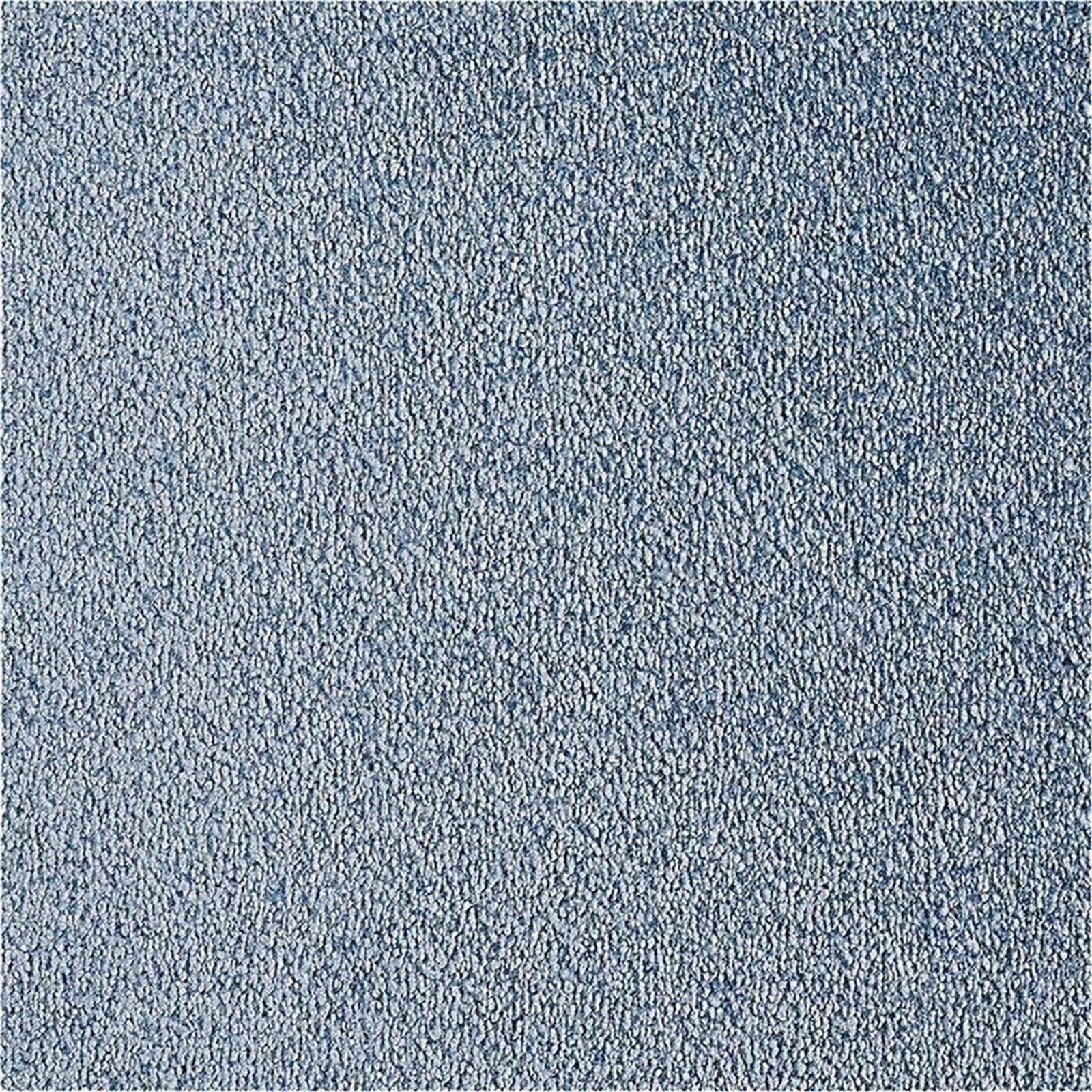 Teppichboden Infloor-Girloon Cosy Velours Blau 321 uni - Rollenbreite 400 cm