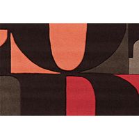 Teppich Sam 4162 Schwarz / Apricot / Rot 120 cm x 180 cm