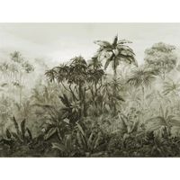Tapete Nature Botanical Wandbild Sepia ansatzfrei 400 cm x 3 m