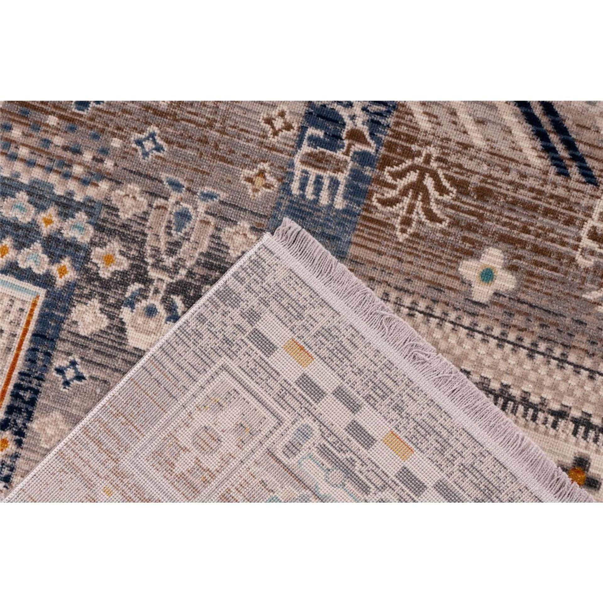 Teppich Anouk 525 Braun / Blau 80 cm x 150 cm