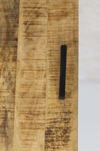 Sideboard Havana 3-Tür EDE-04 Natur/schwarz Mangoholz/Metall B/H/T: 45 cm 85 cm 130 cm