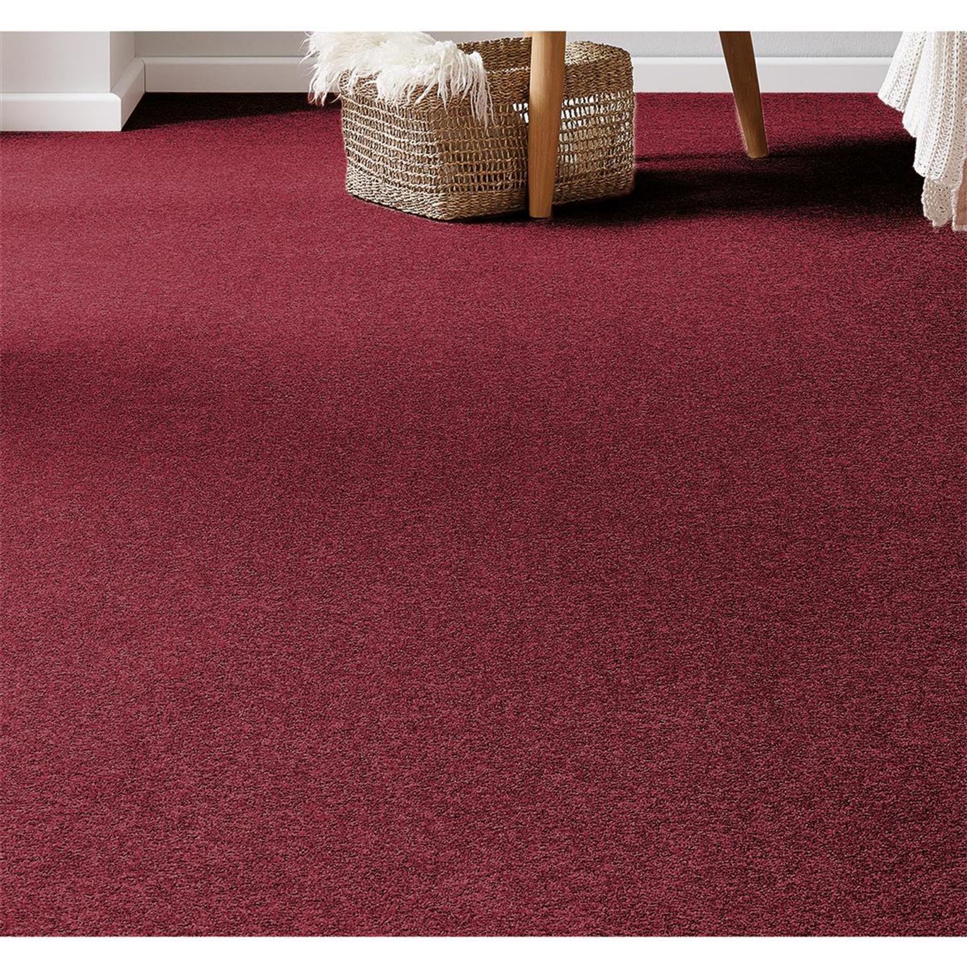 Teppichboden Vorwerk  Passion 1055 Conzano Rot 1M06 - Rollenbreite 500 cm