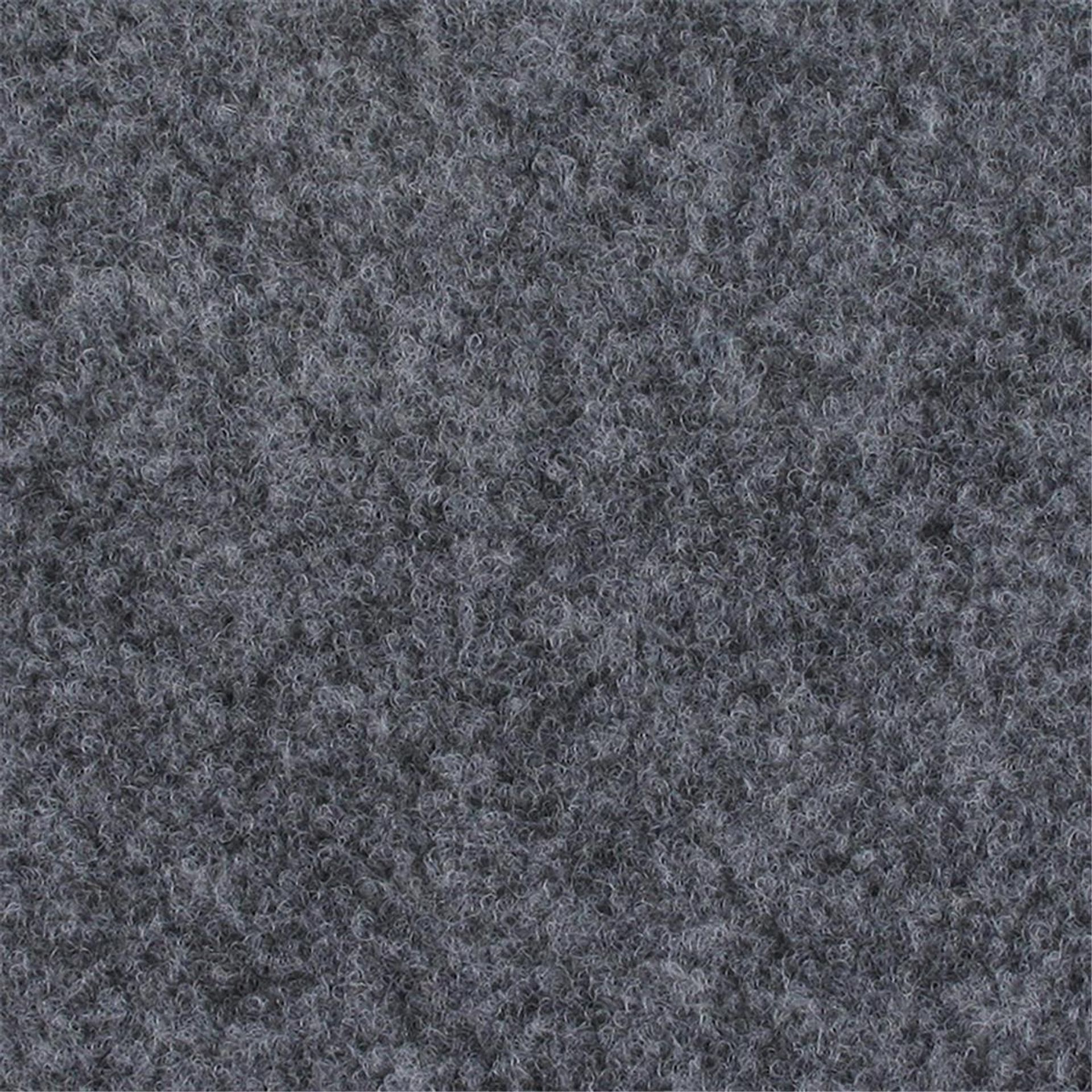 Messeboden Velours EXPOLUXE Flecked Grey 9545 mit Schutzfolie  - Rollenbreite 200 cm