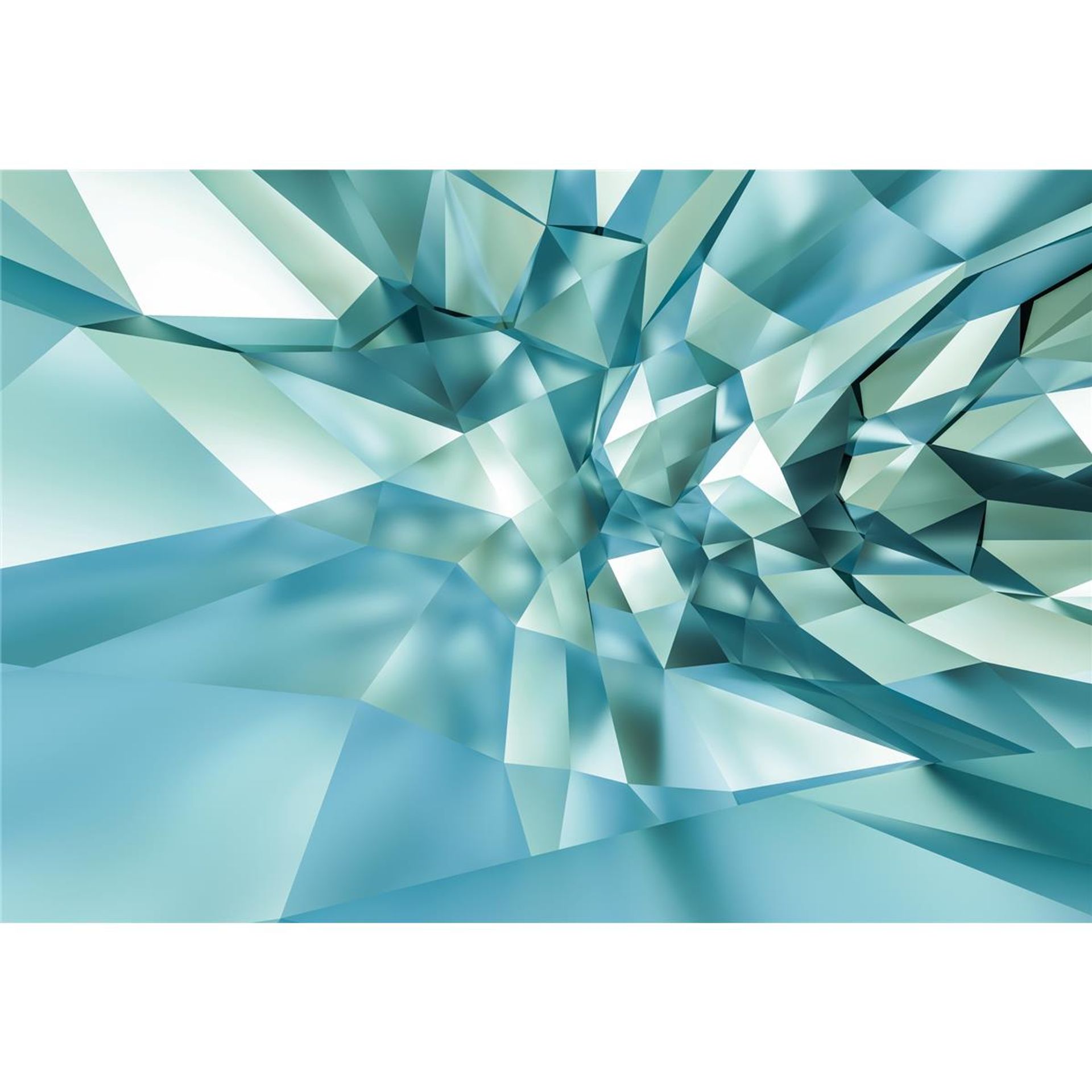 Papier Fototapete - 3D Crystal Cave - Größe 368 x 254 cm
