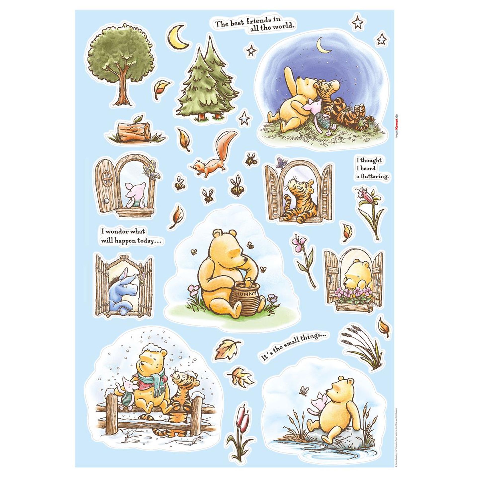 Wandtattoo - Winnie the Pooh Adventures  - Größe 50 x 70 cm