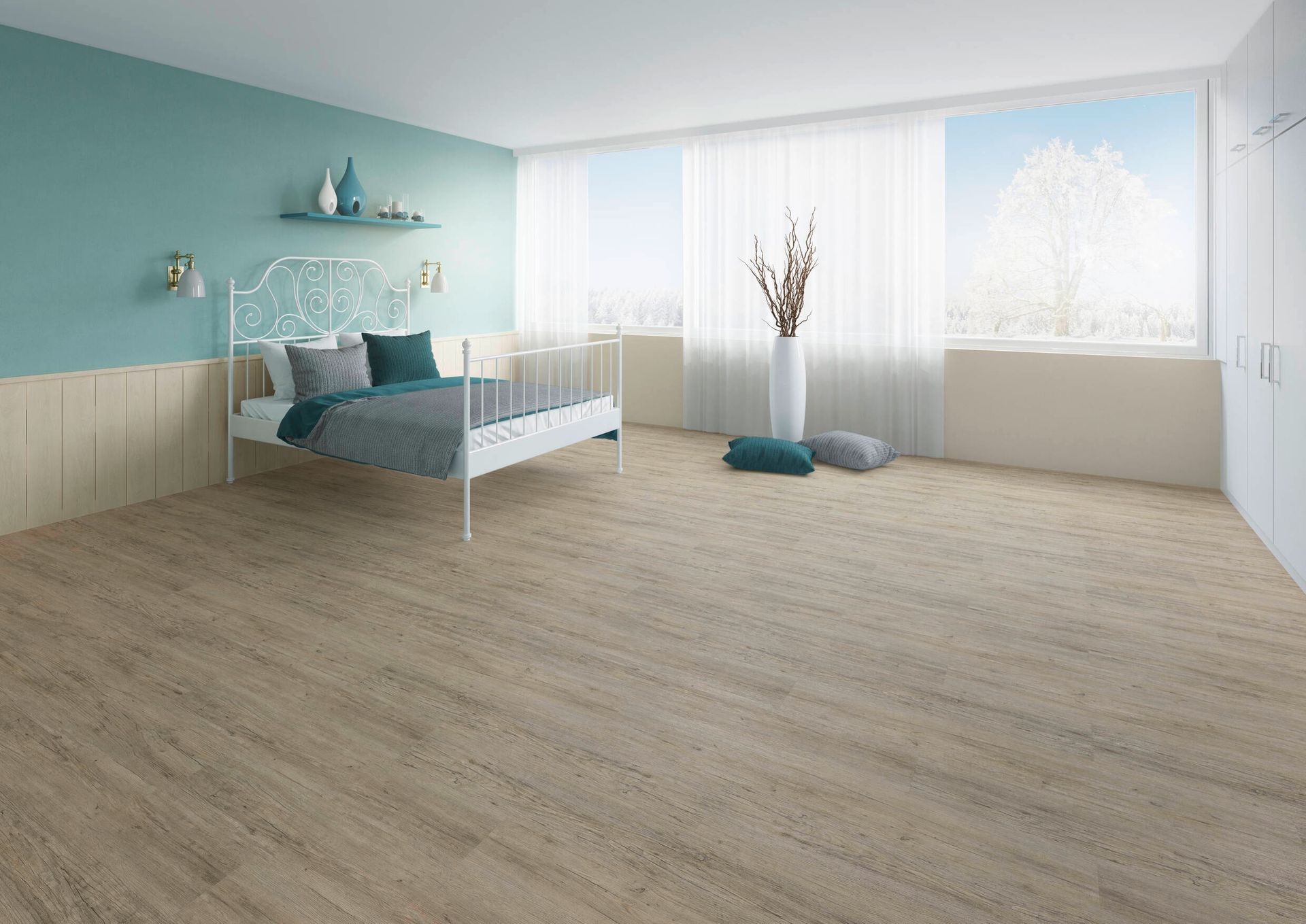Designboden Click 834X Grey Pine - Planke 17,81 cm x 124,46 cm - Nutzschichtdicke 0,4 mm