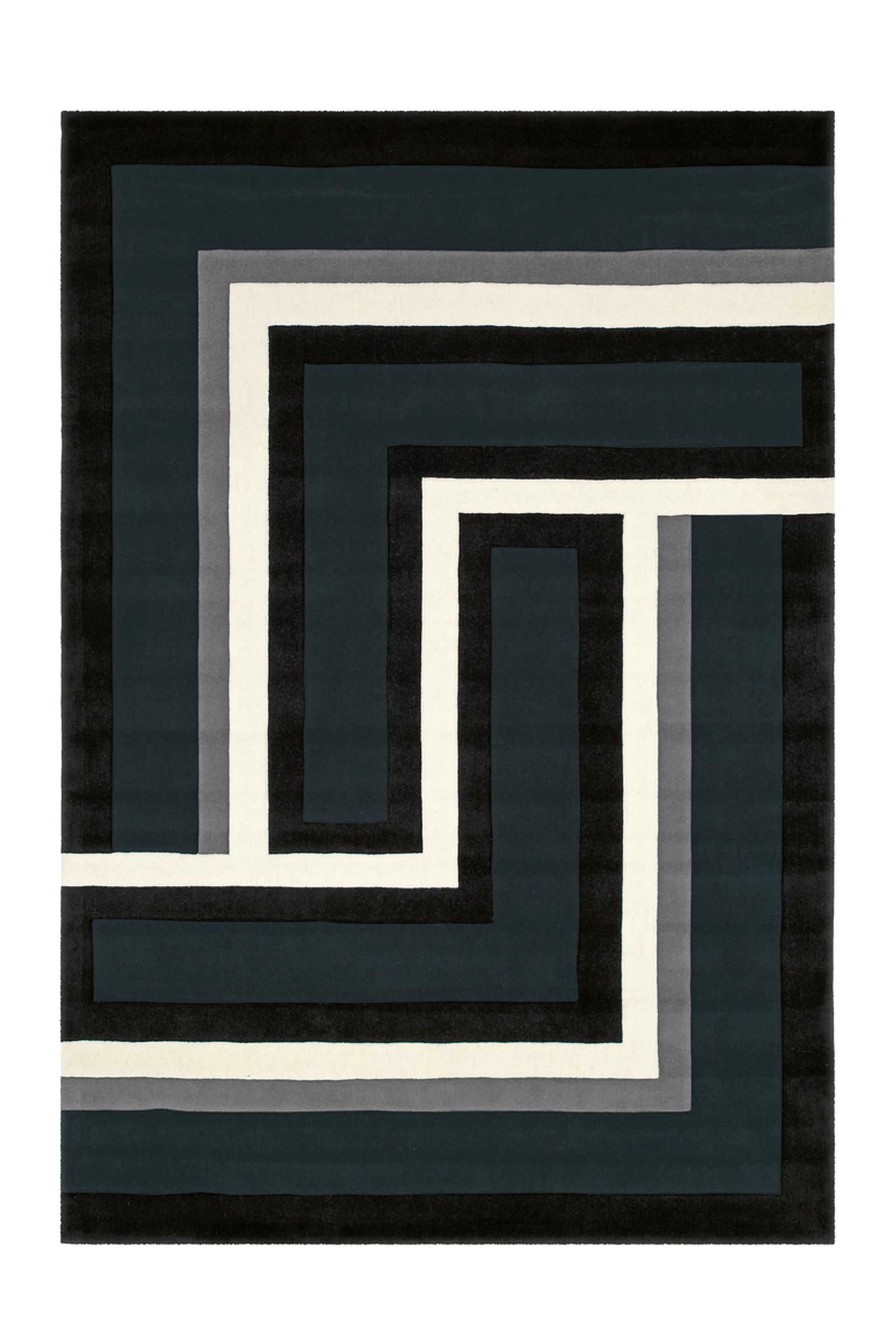 Teppich Joy 4071 Schwarz / Weiß 70 cm x 140 cm