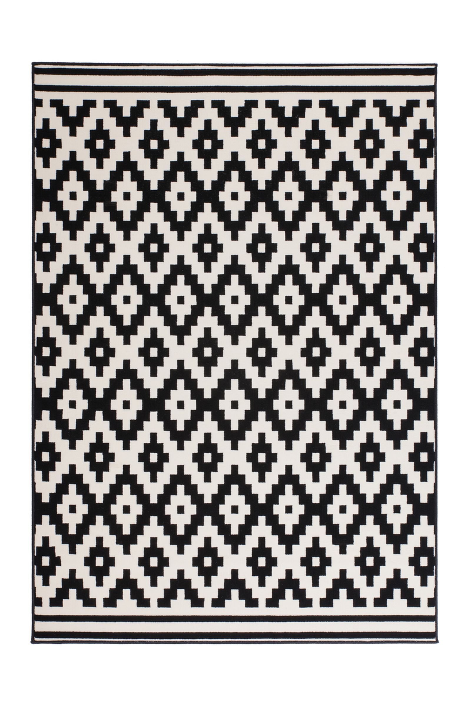 Teppich Now! 300 Schwarz / Weiß 200 cm x 290 cm