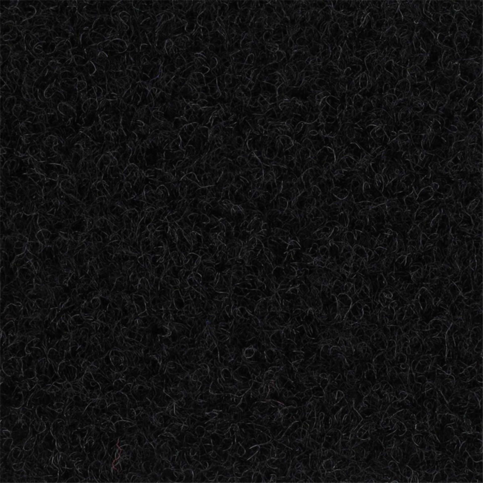 Messeboden Traffic-Fliese EXPOQUADRA Pure Solid Black 1040 - Sommer Needlepunch - 100 cm x 100 cm