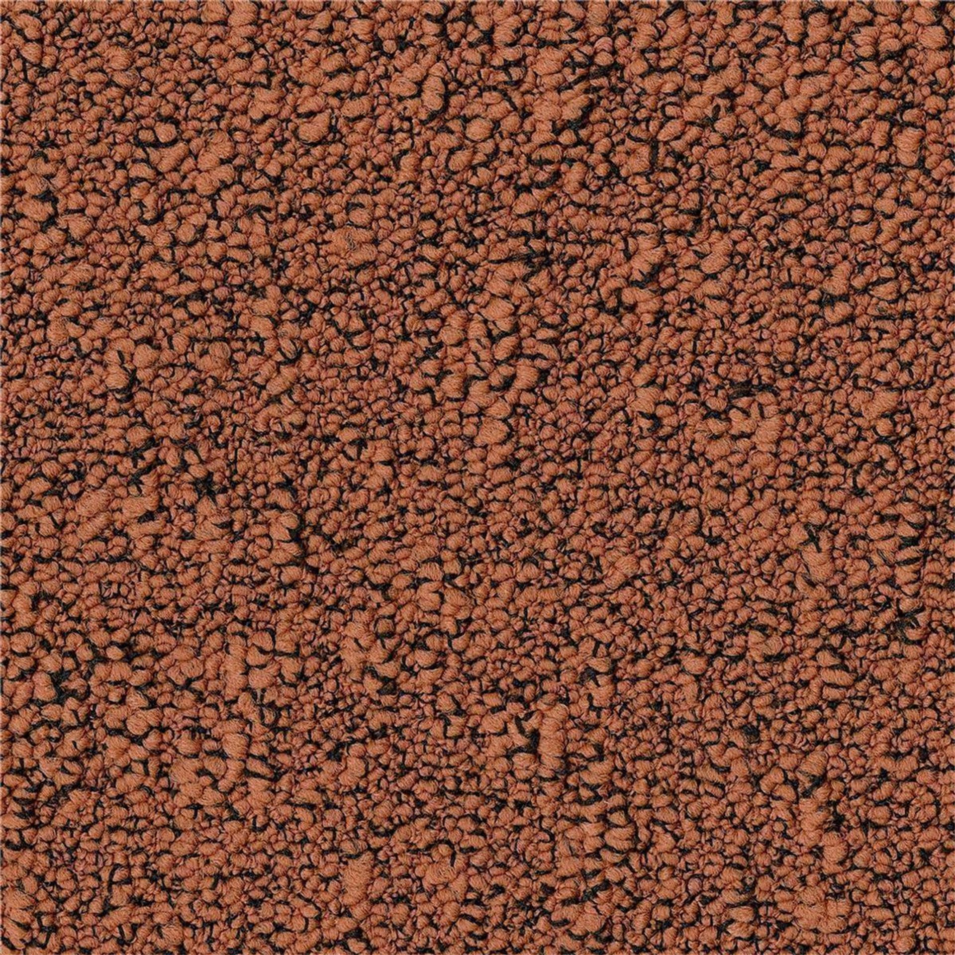 Teppichfliese 50 x 50 cm Schlinge strukturiert Desso Fields B751 5012 Orange Allover