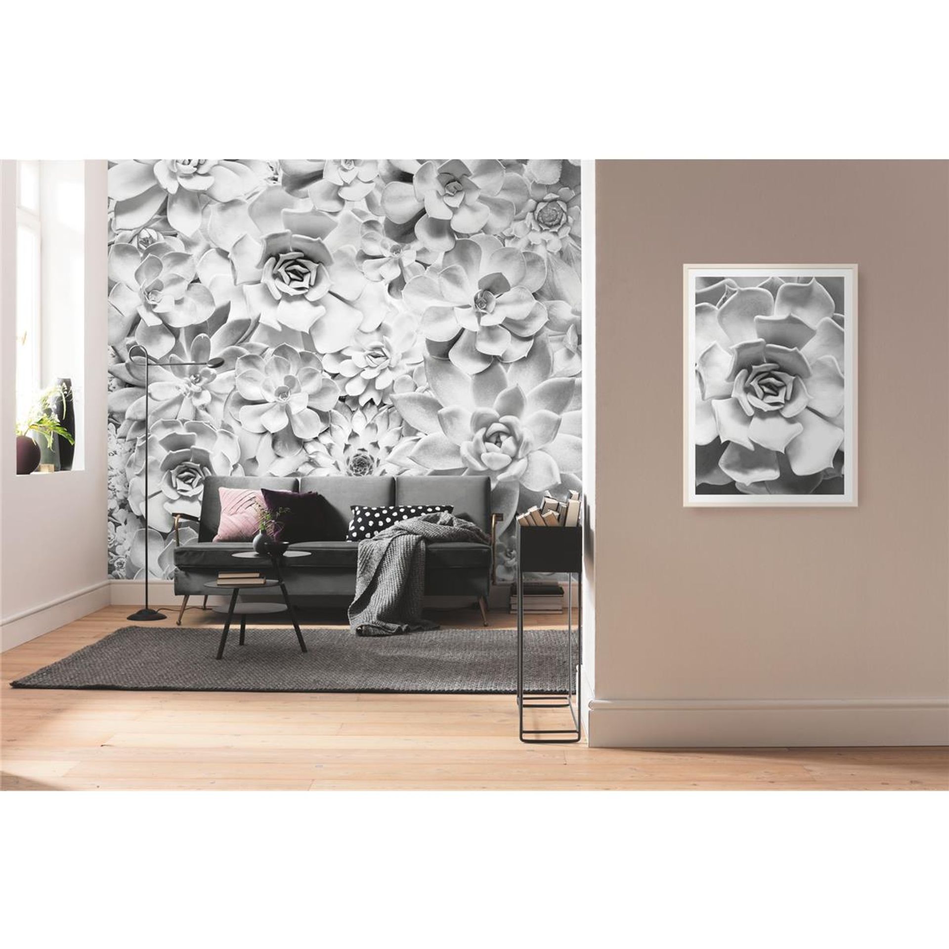 Vlies Fototapete - Shades Black and White - Größe 400 x 250 cm