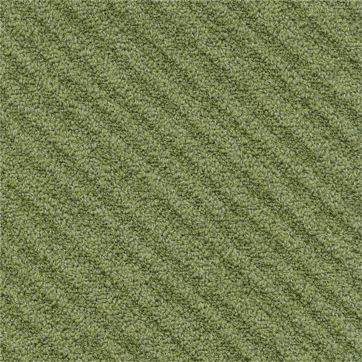 Teppichfliesen 25 x 100 cm Schlinge strukturiert Traverse B968 7175 Grün Linear