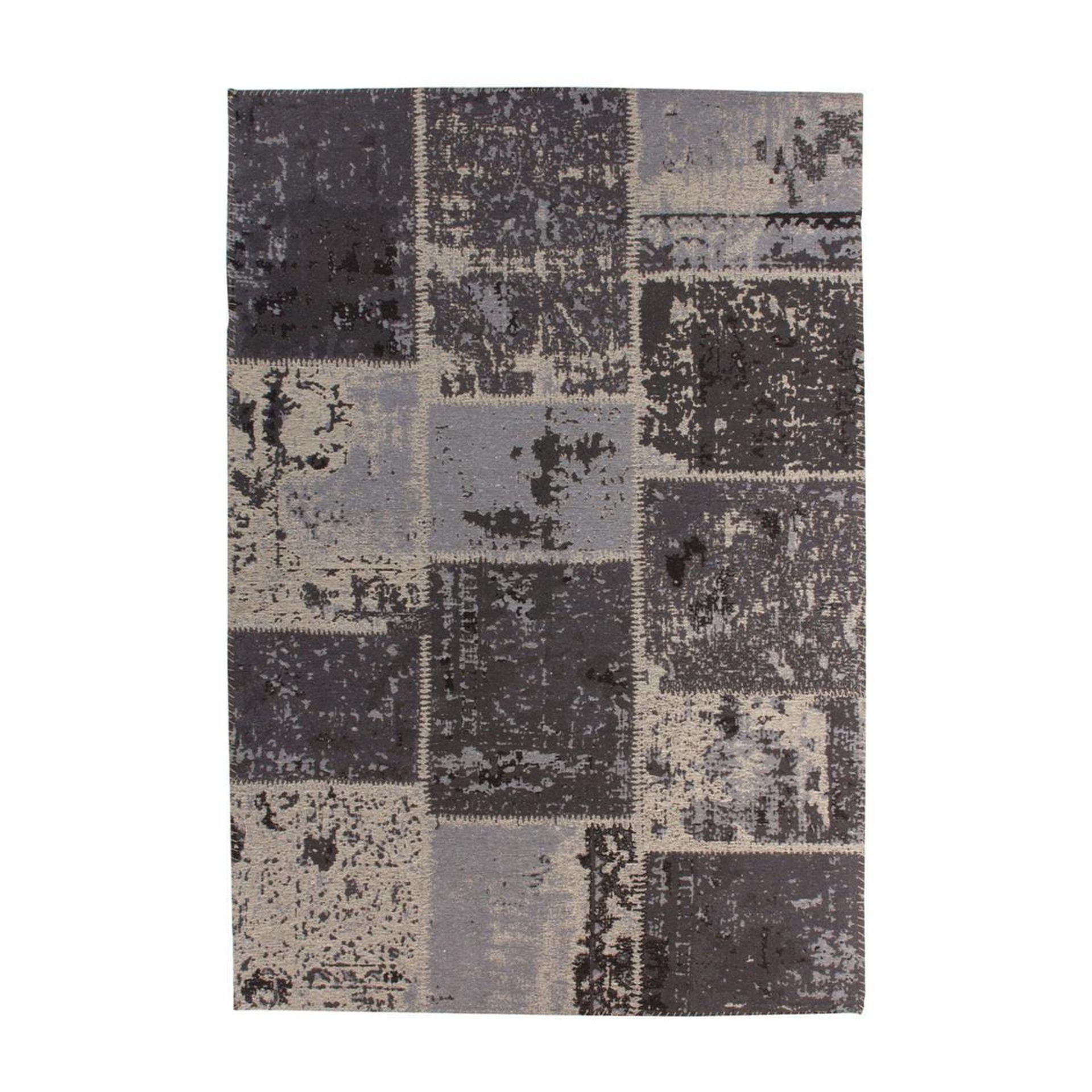 Teppich Matrix 110 Schwarz / Grau 120 cm x 170 cm