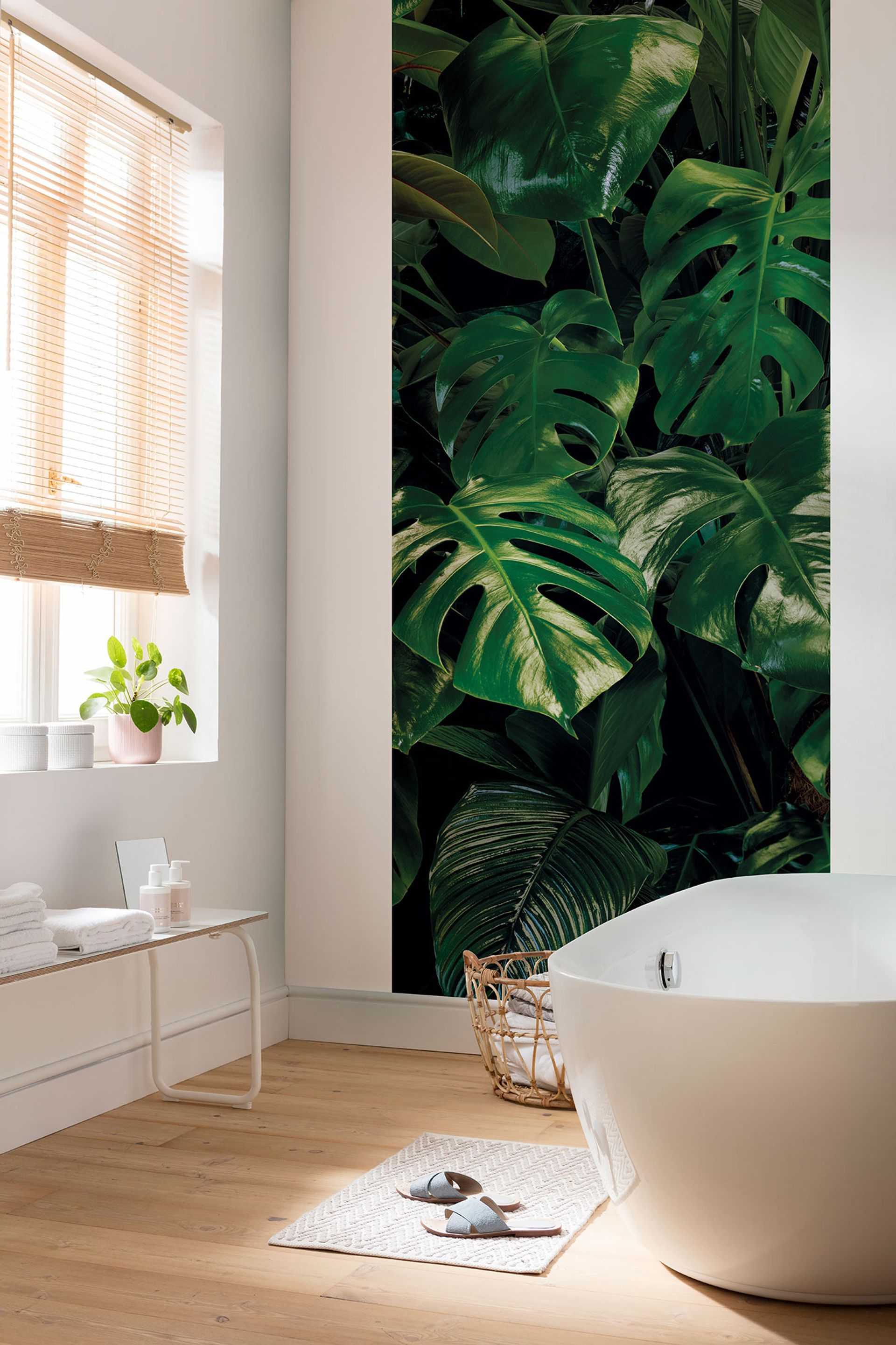 Vlies Fototapete - Tropical Wall Panel - Größe 100 x 250 cm