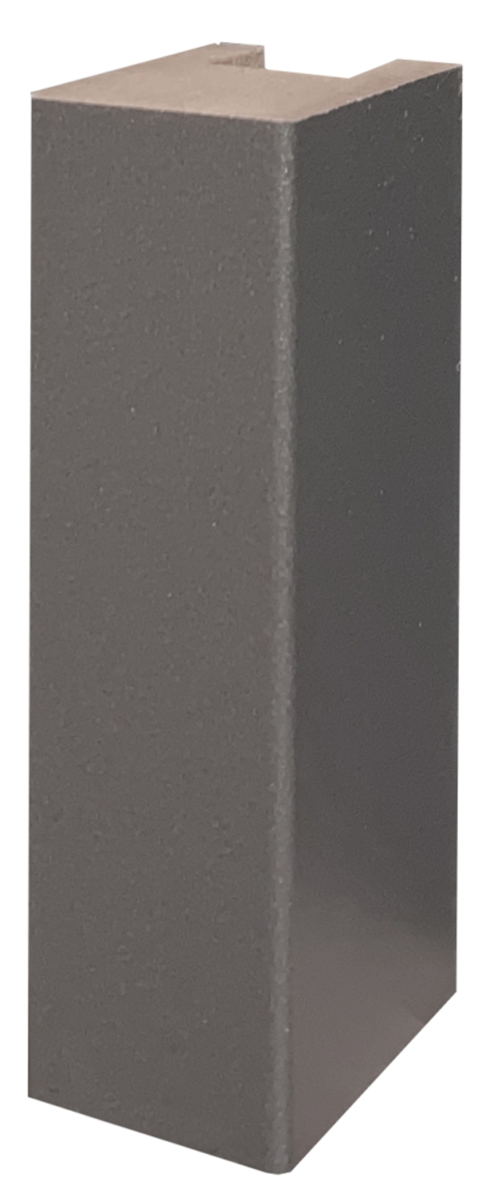 Wand- Akustikpaneel schwarz mit 6 Lamellen Lava Welle V1 B/H 48,4 cm / 275 cm
