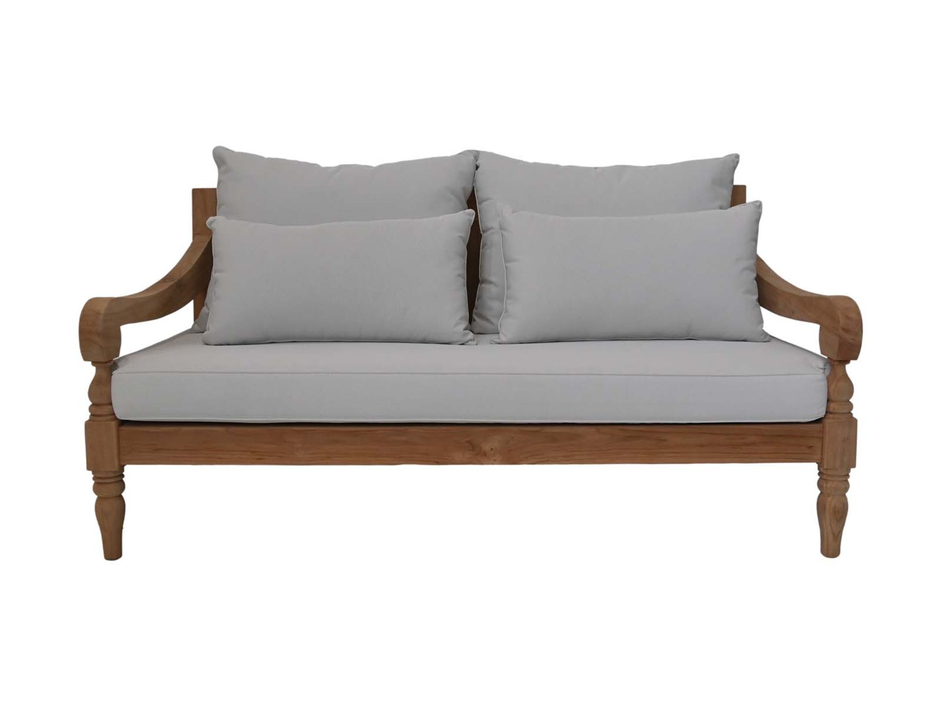 Bahama sofa 2-Sitzer EDE-04 Blank Teak B/H/T: 95 cm 80 cm 150 cm