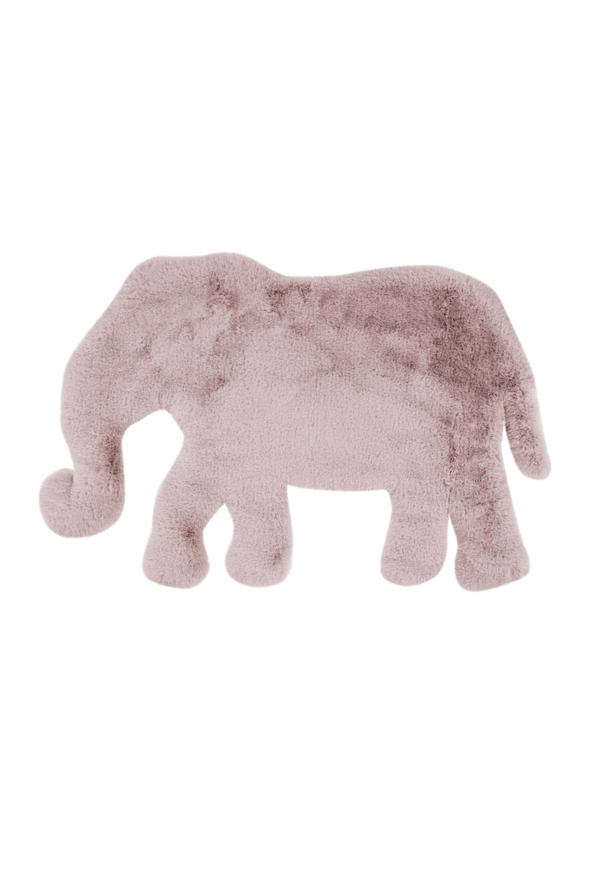 Teppich Lovely Kids 125-Elephant Rosa 60 cm x 90 cm