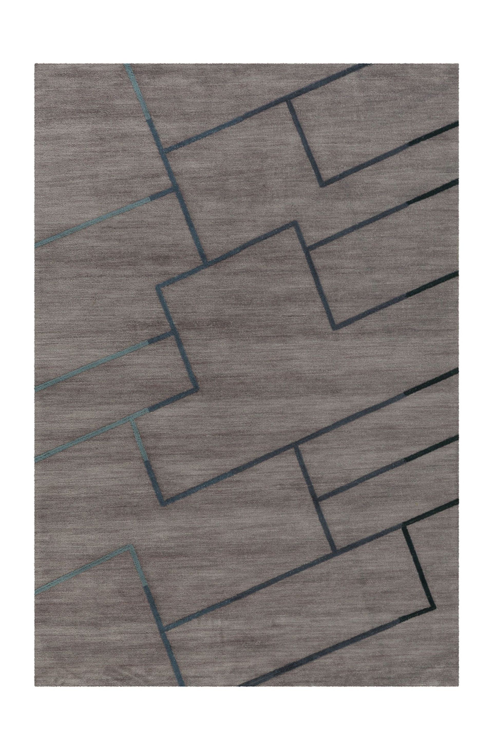 Teppich Mood 4309 Grau / Anthrazit 70 cm x 140 cm