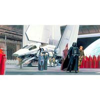 Vlies Fototapete - Star Wars Classic RMQ Death Star Shuttle Dock - Größe 500 x 250 cm
