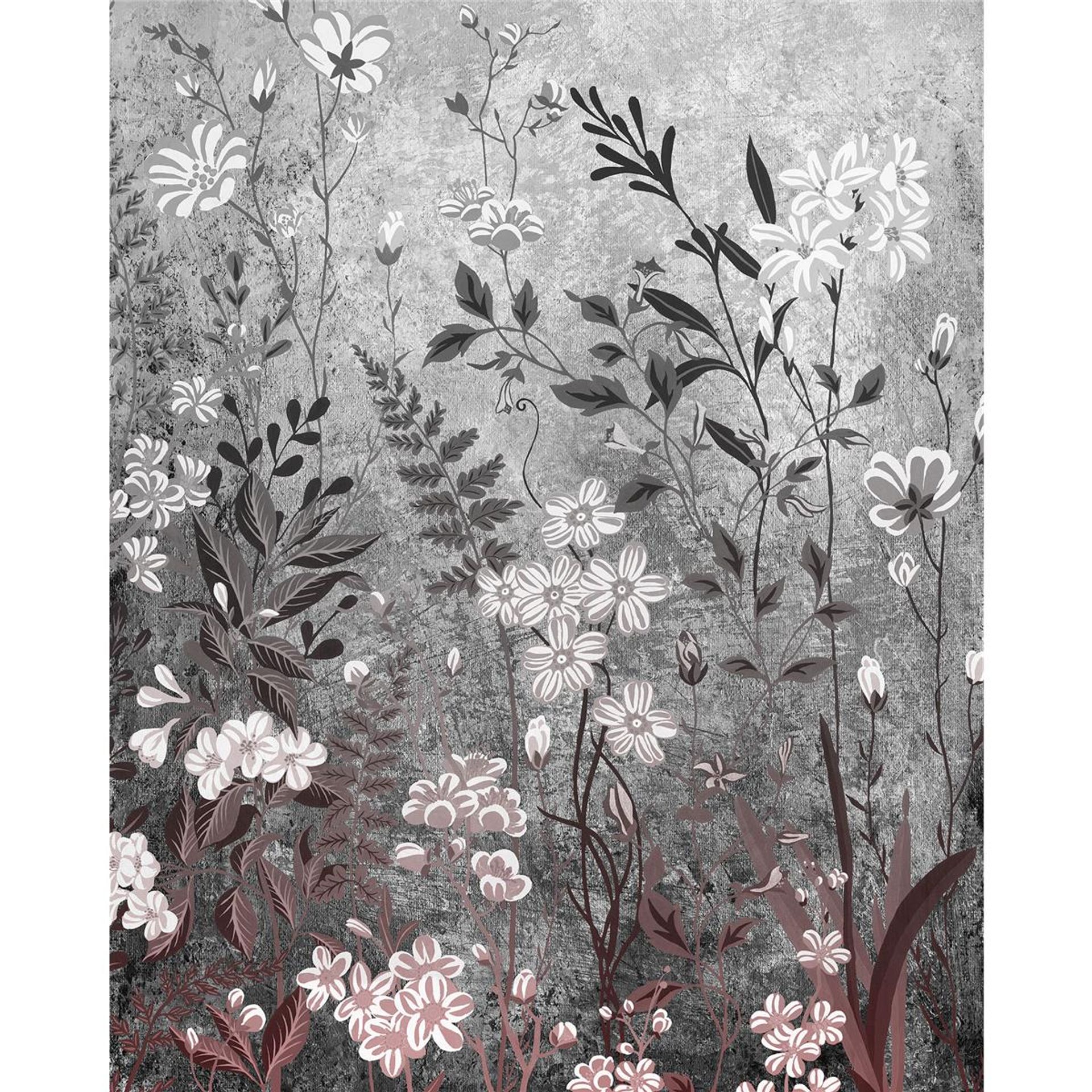 Vlies Fototapete - Moonlight Flowers  - Größe 200 x 250 cm