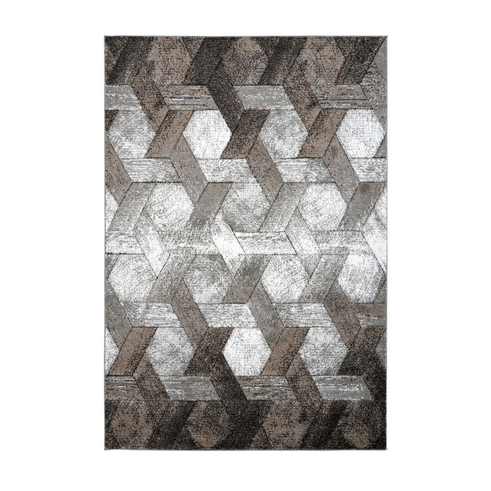 Teppich Dominica - Tanetane Platin / Beige 120 cm x 170 cm