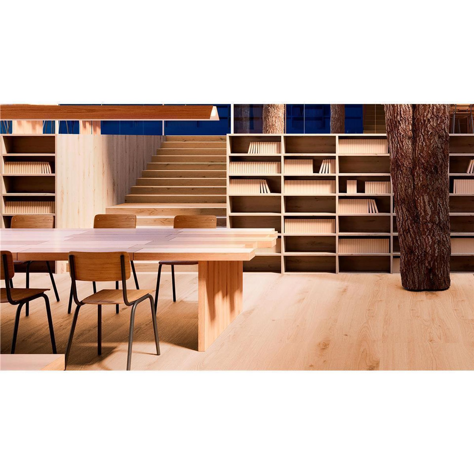 Designboden CLASSICS-Rustic Oak-Warm Natural Planke 121,1 cm x 19,05 cm - Nutzschichtdicke 0,55 mm