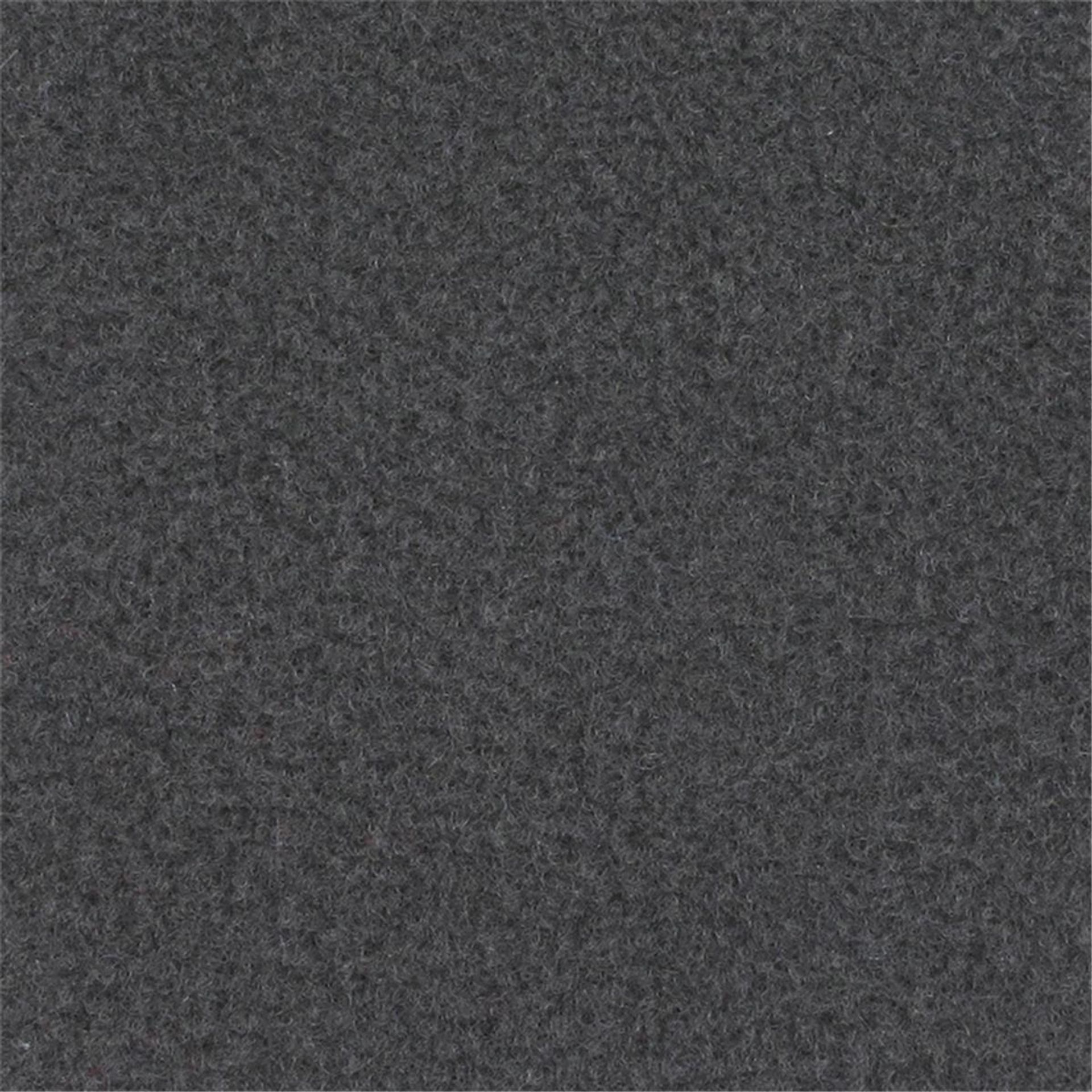 Messeboden Velours EXPOLUXE Dark Grey 9515 mit Schutzfolie  - Rollenbreite 200 cm
