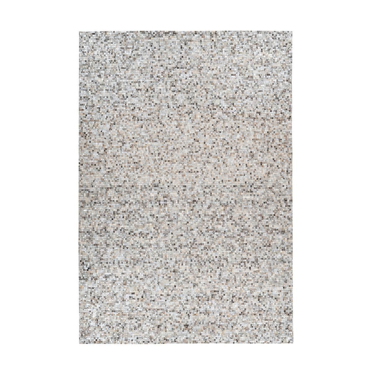 Teppich Finish 100 Grau / Silber 160 cm x 230 cm