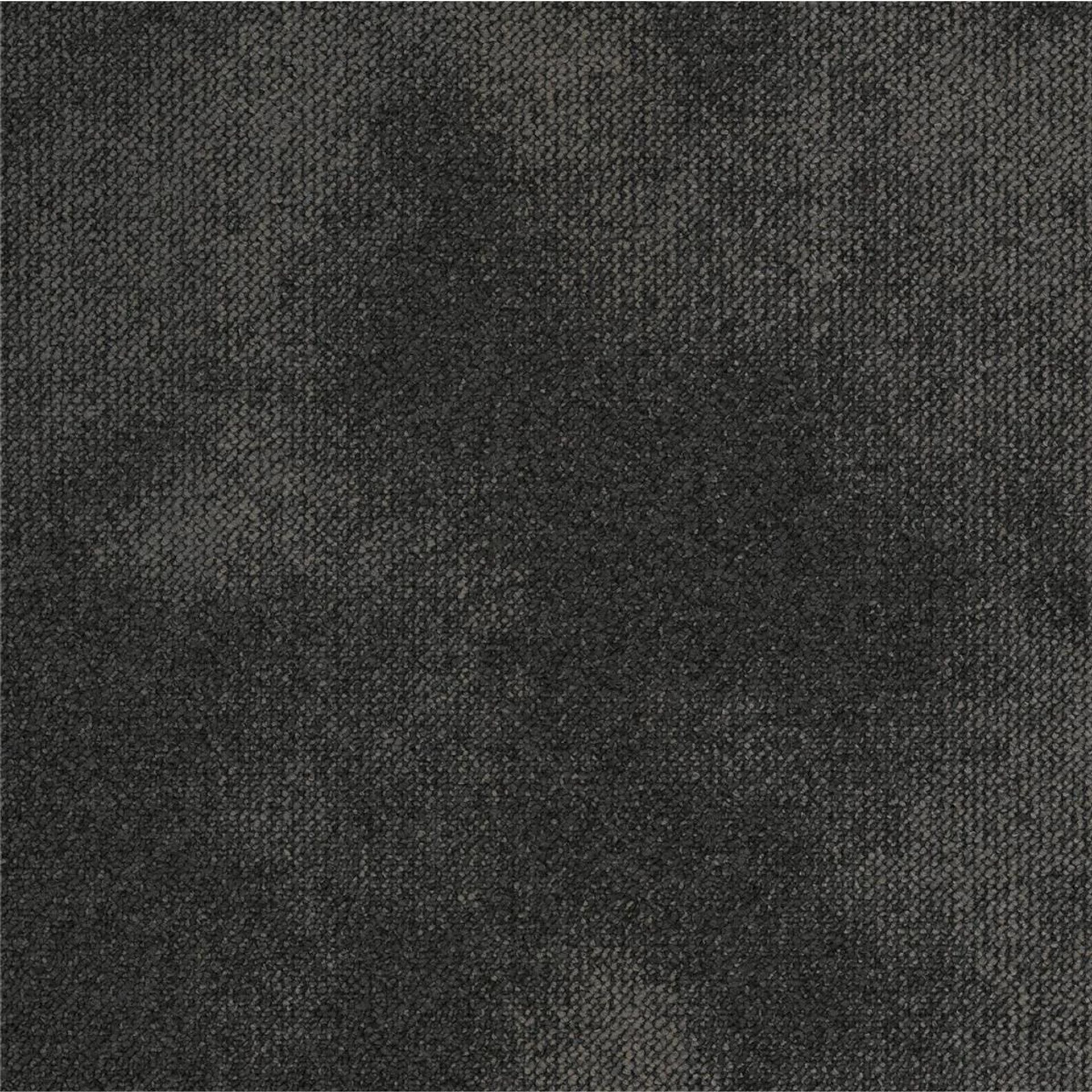 Teppichfliesen 50 x 50 cm Schlinge strukturiert Serene AB93 9850 B8 Schwarz Organisch