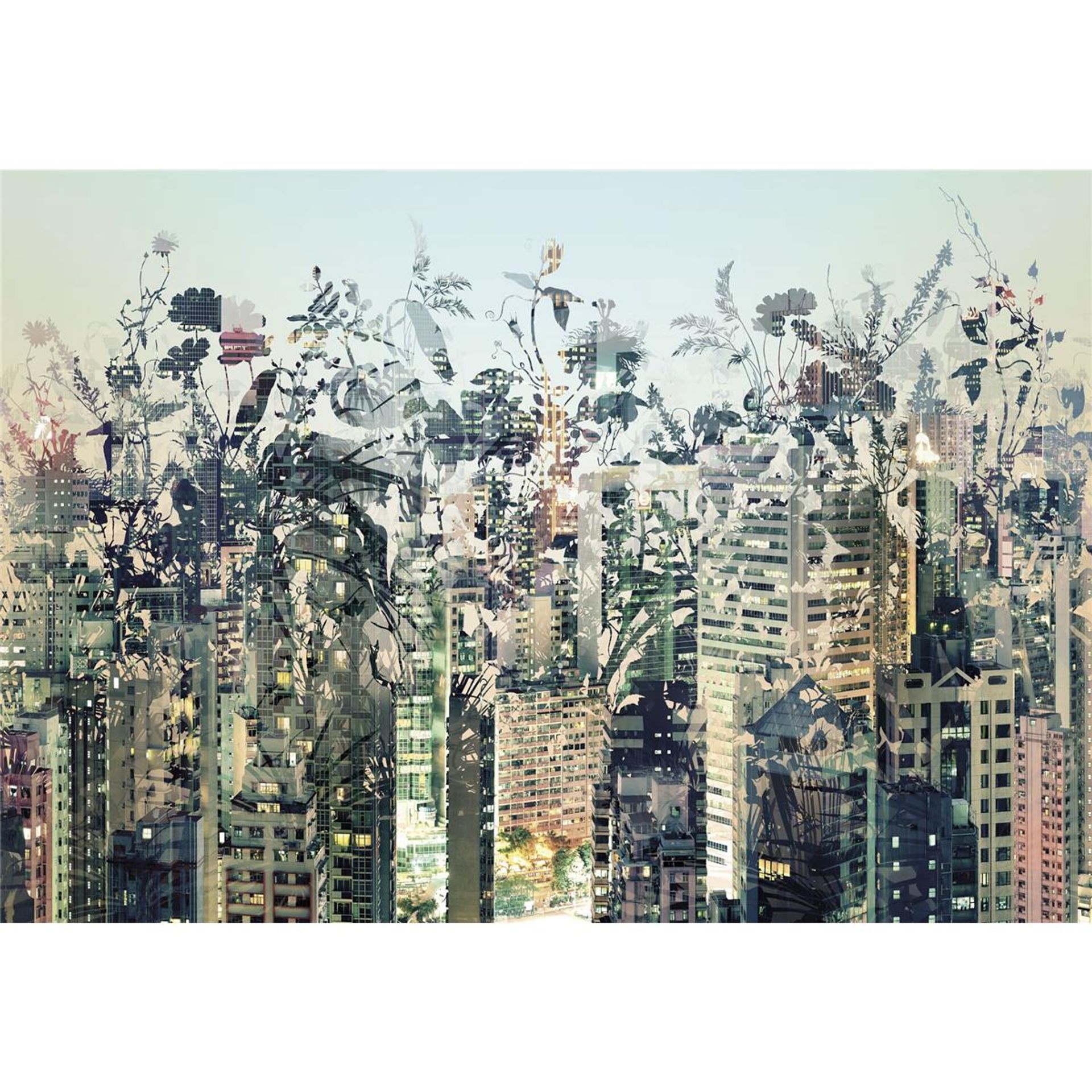 Papier Fototapete - Urban Jungle - Größe 368 x 254 cm