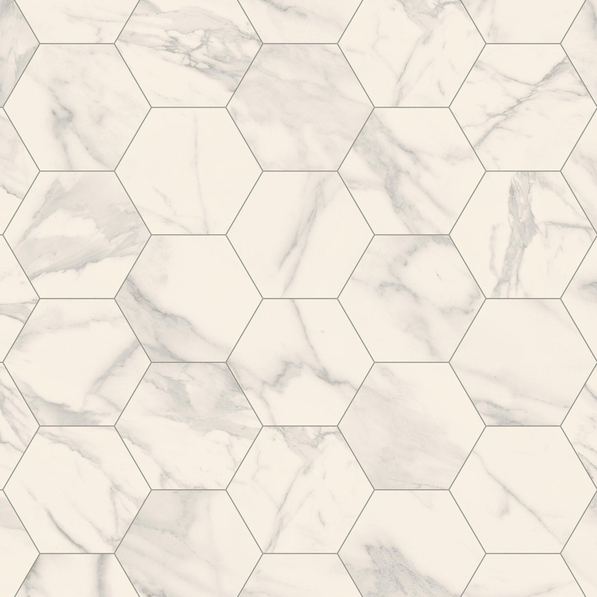 Vinylboden Marble Bianco Hexagon GREY IZMIR-TB15 B:400cm