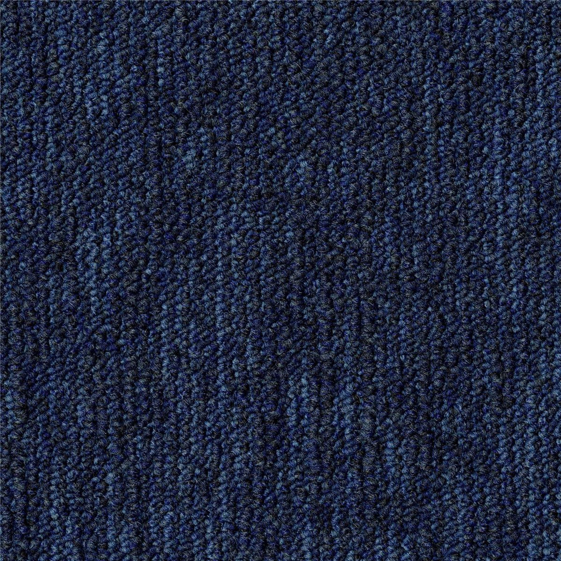 Teppichfliesen 50 x 50 cm Schlinge Grain B867 8331 Blau Textur