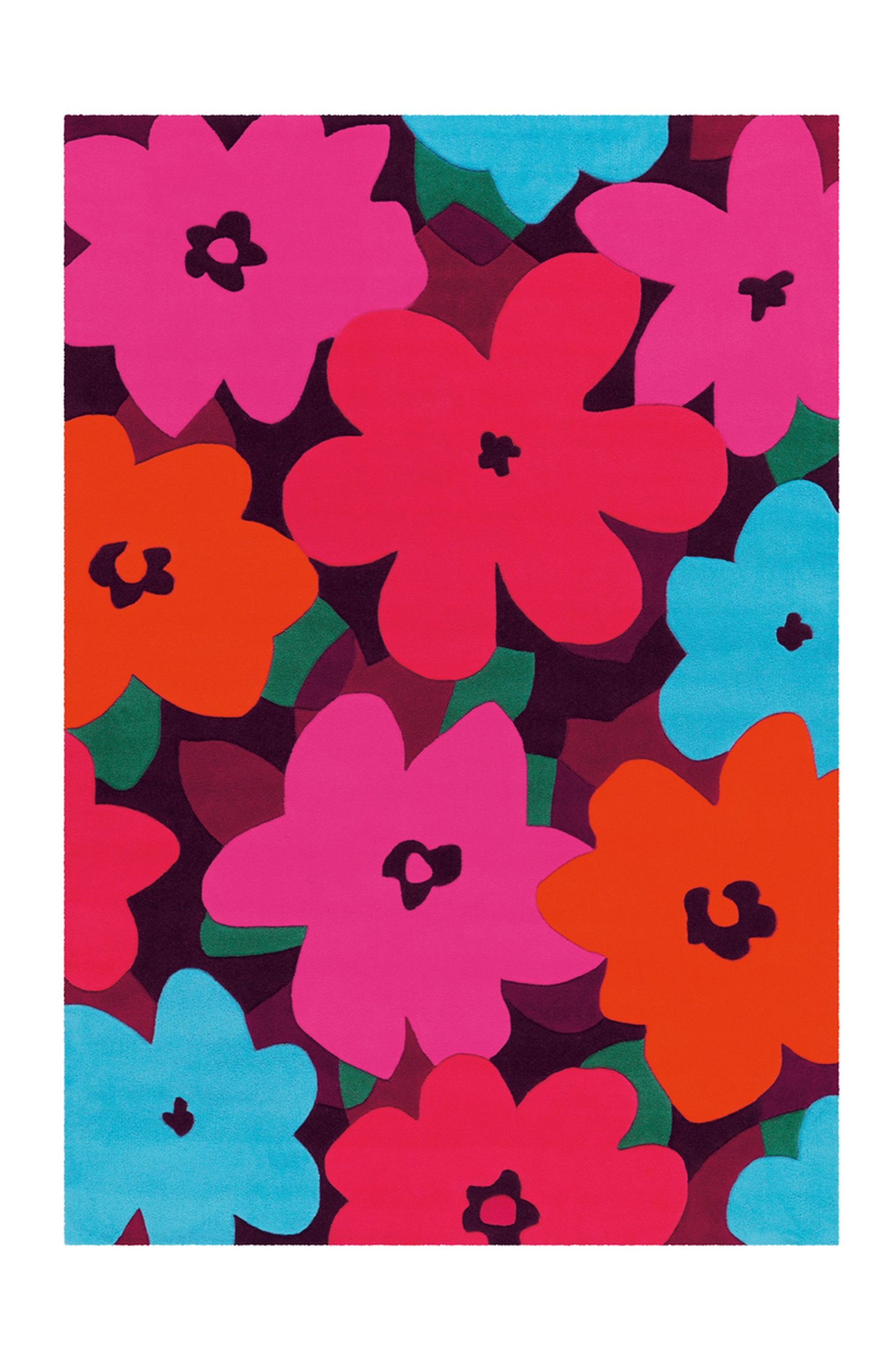 Teppich Sam 4135 Multi / Pink Flowers 140 cm x 200 cm