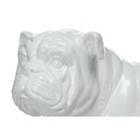Skulptur Bulldog 21-J Weiß - 40 cm (L) x 20 cm (B) x 26 cm (H)