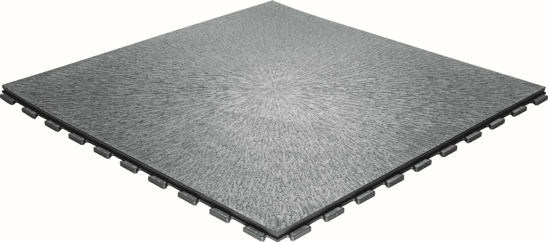 PVC-Industrieboden KLICK Fliese grau (7045) Strukturiert 464 mm x 464 mm - 15 mm Dicke