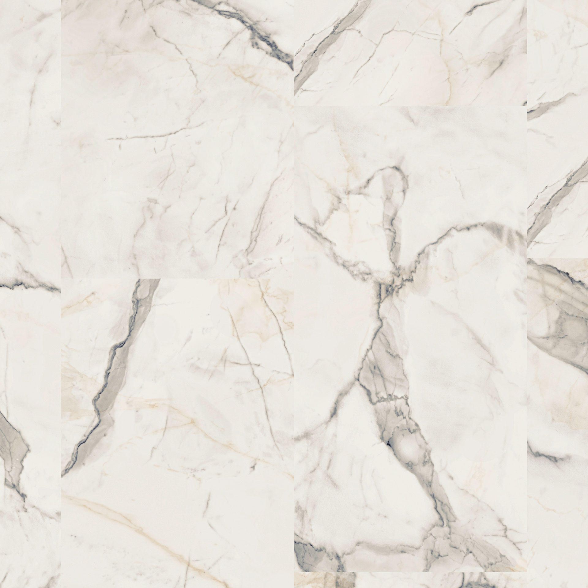 Designboden NATURALS-Carrara Grande-White Fliese 100 cm x 50 cm - Nutzschichtdicke 0,30 mm
