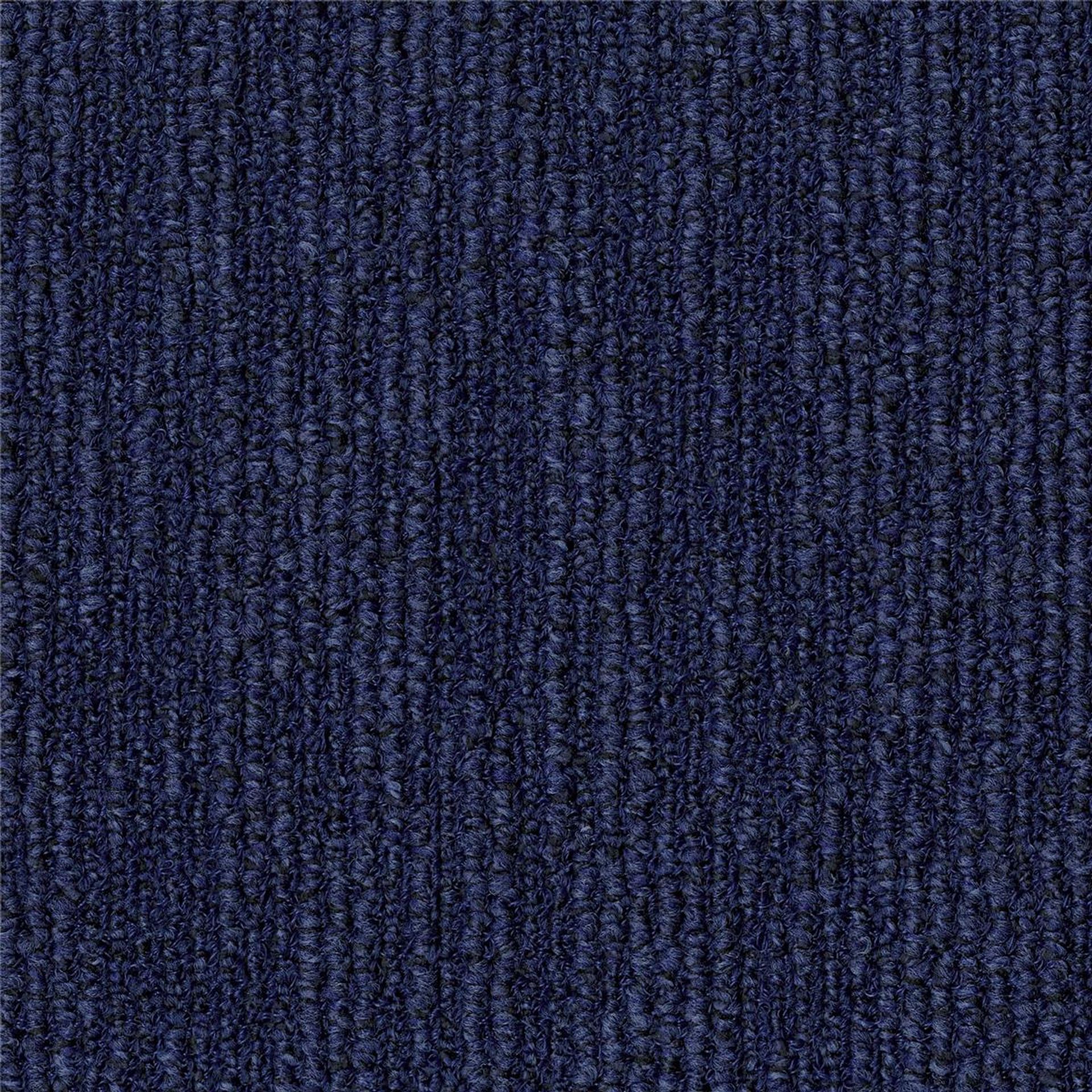 Teppichfliesen 50 x 50 cm Schlinge strukturiert AirMaster Atmos B747 3841 Blau Textur