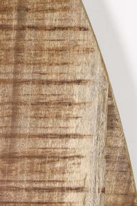 Ovaler Esstisch EDE-04 rustikal natural / Schwarz massiv Mangoholz / Metall B/H/T: 100 cm 76 cm 180 cm