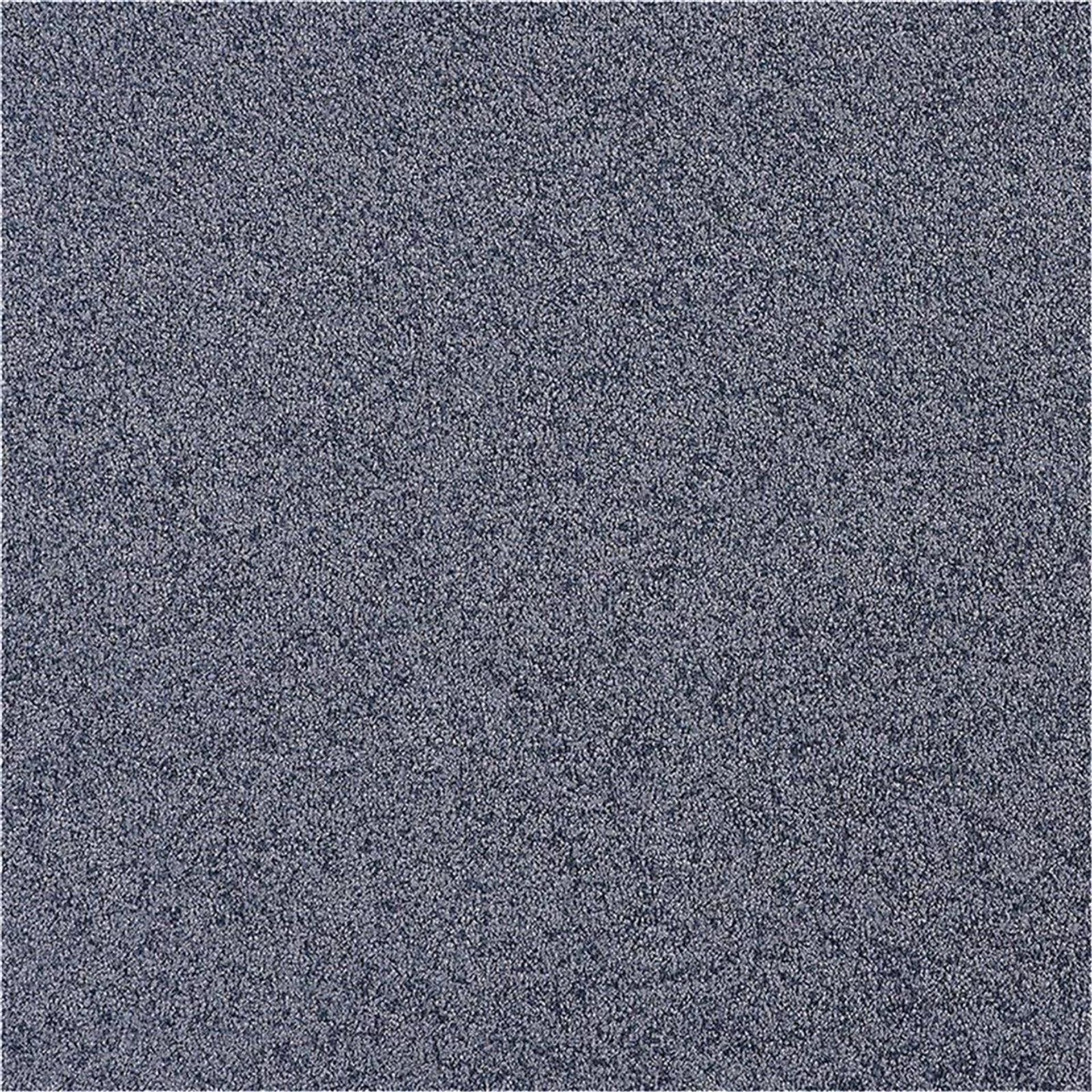 Teppichboden Infloor-Girloon Cashmere-Flair Frisé Blau 350 uni - Rollenbreite 400 cm