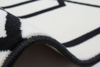 Teppich Now! 400 Elfenbein / Schwarz 120 cm x 170 cm