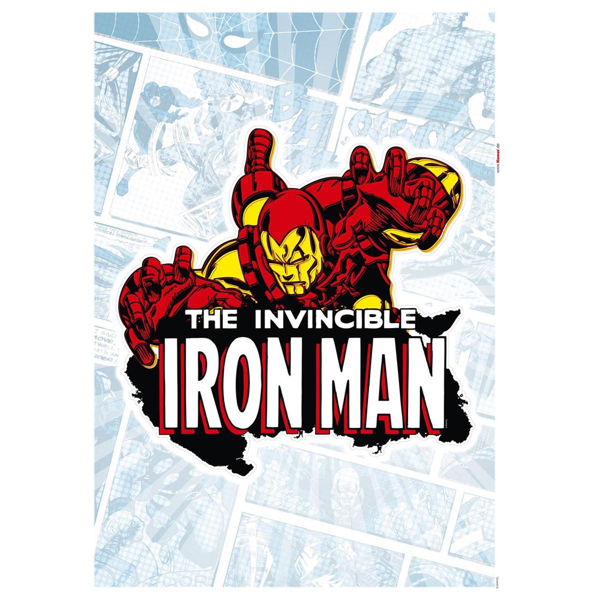 Wandtattoo - Iron Man Comic Classic  - Größe 50 x 70 cm