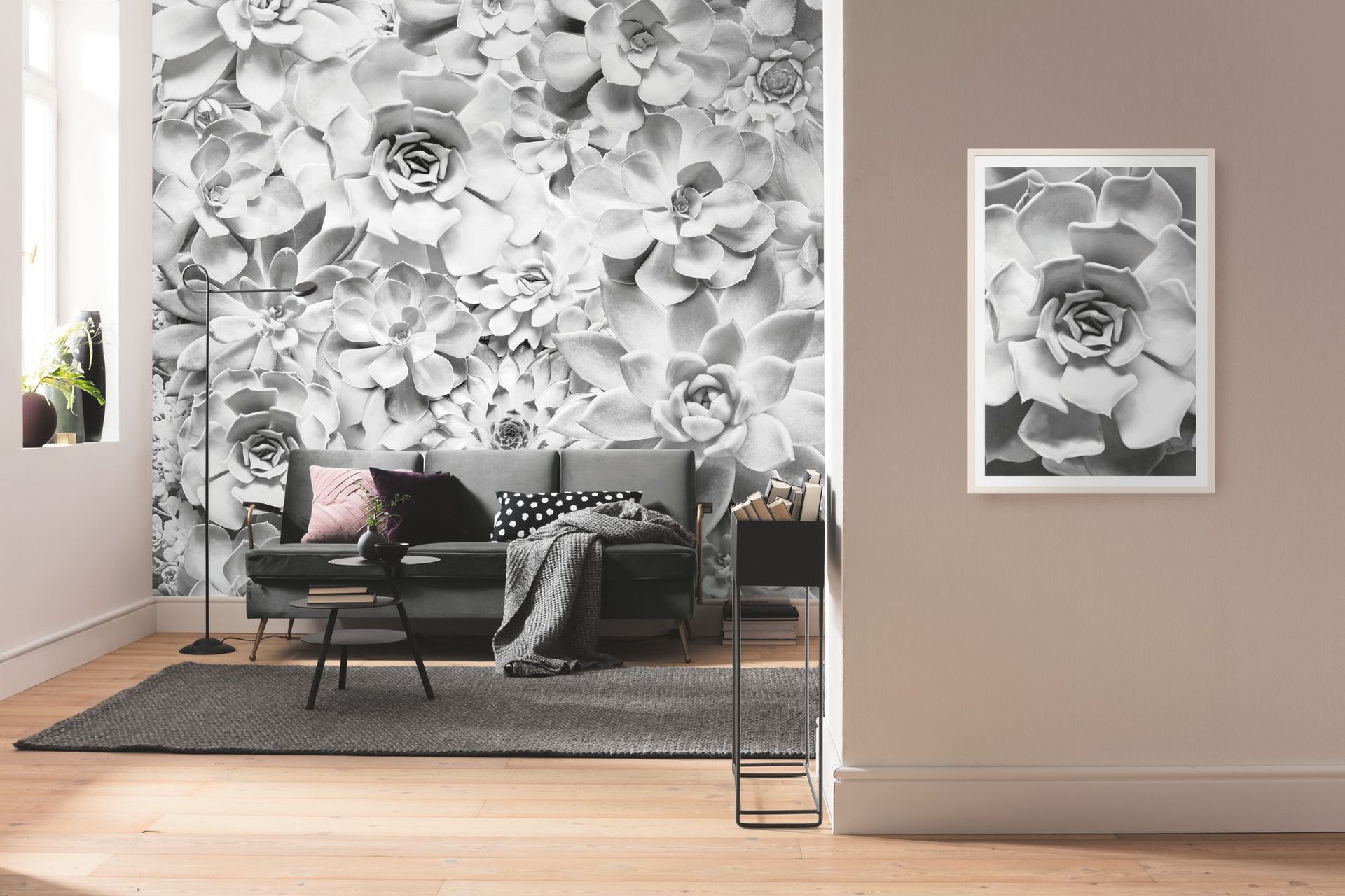 Vlies Fototapete - Shades Black and White - Größe 400 x 250 cm