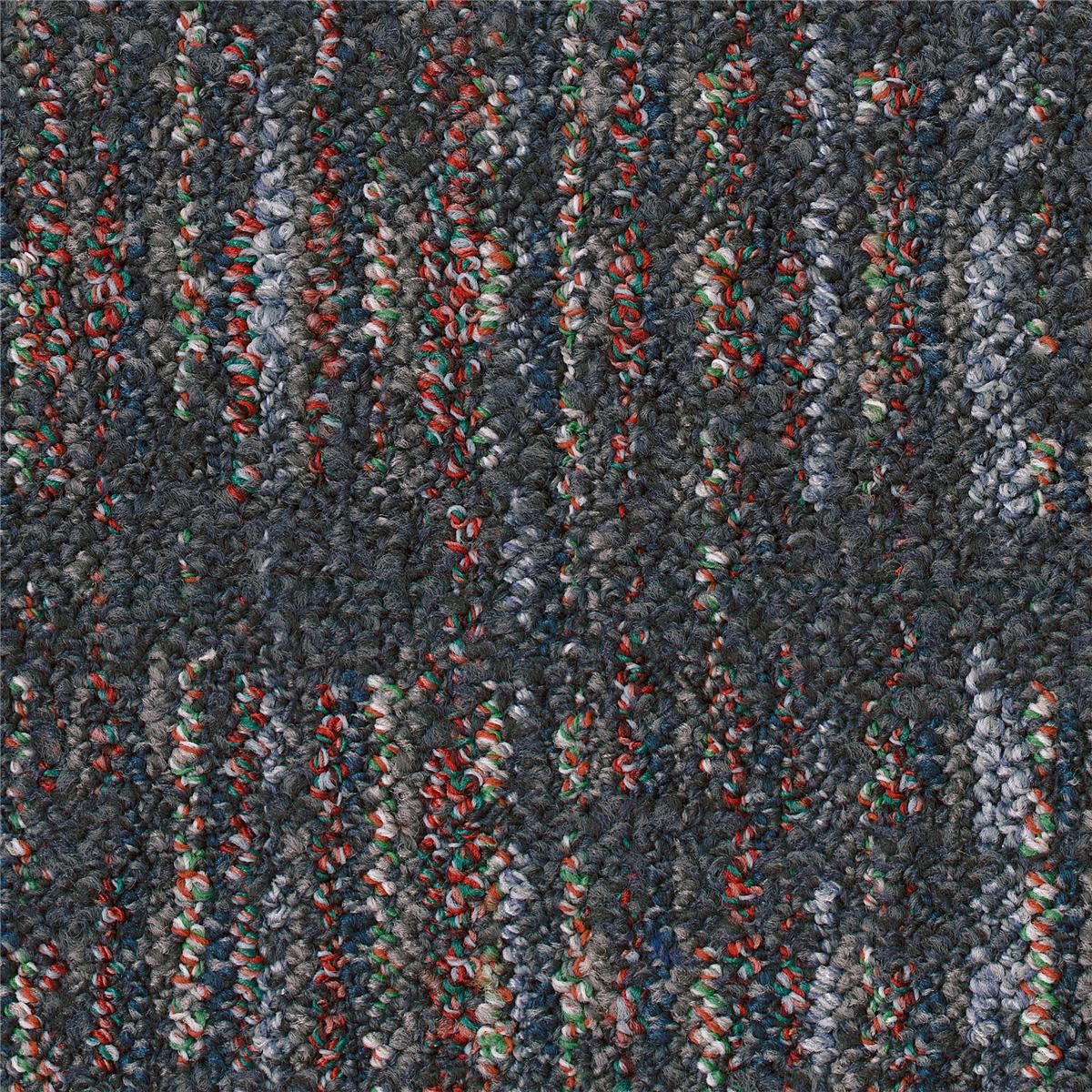 Teppichfliesen 50 x 50 cm Schlinge strukturiert Futurity AB54 9022 Grau Textur