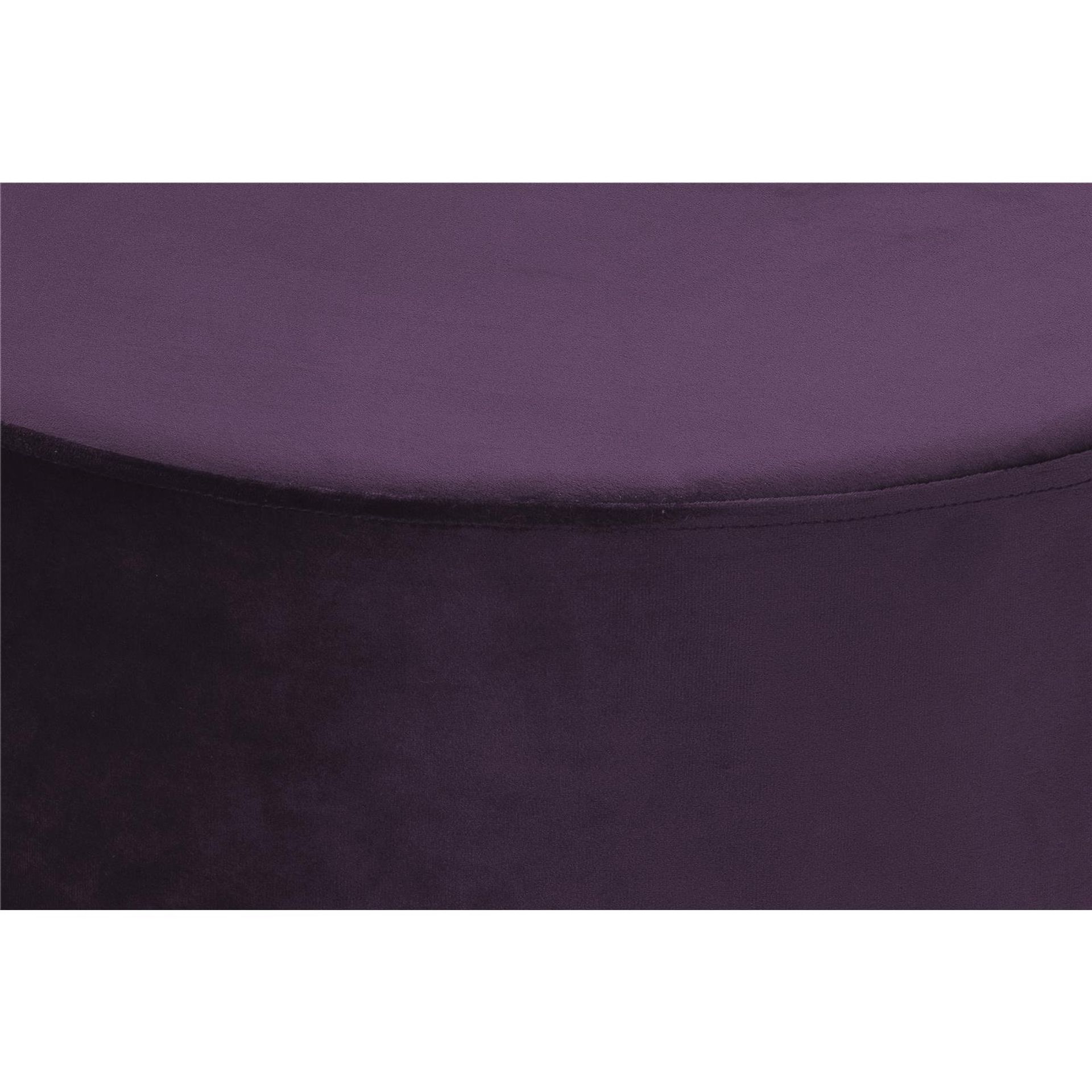 Hocker Nano 110 Violett - 35 cm (L) x 35 cm (B) x 42 cm (H)