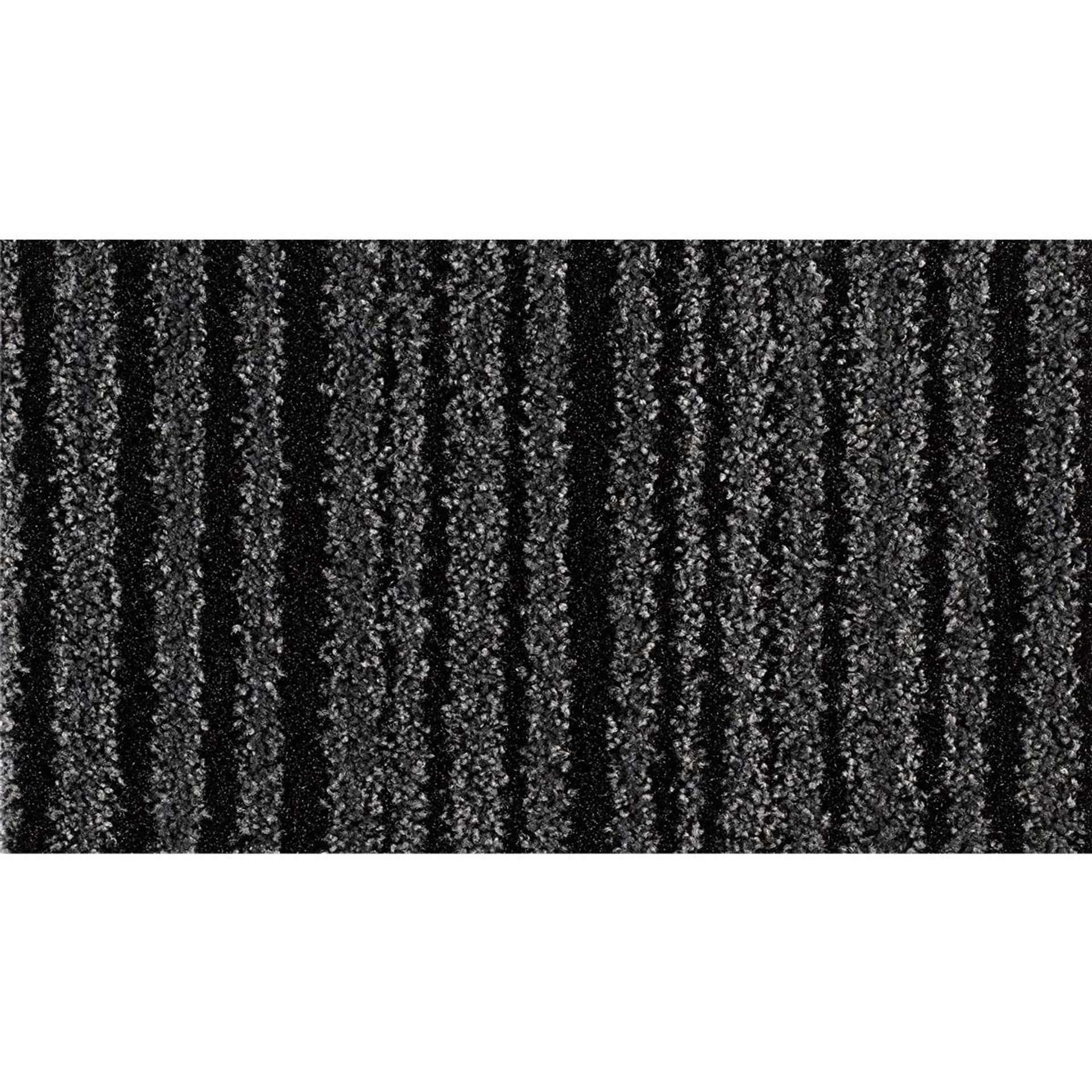 Sauberlauf Grau 40.13 mit Rand - Rollenbreite 200 cm