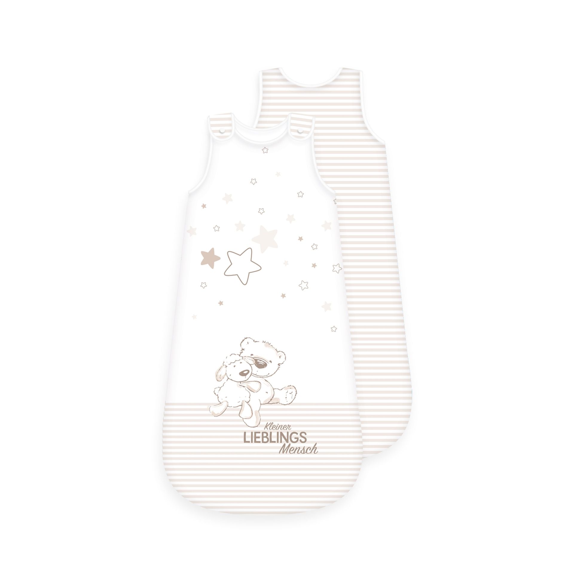 babybest® Schlafsack - Kleiner Lieblingsmensch Beige 90 x 45 cm